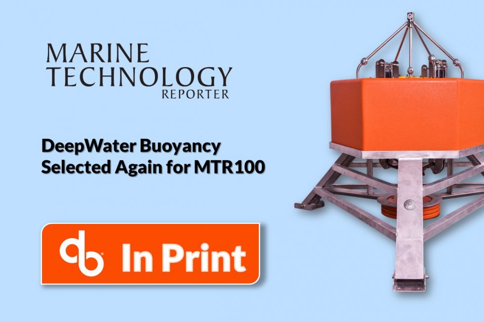 DeepWater Buoyancy in 2019 MTR100 DeepWater Buoyancy