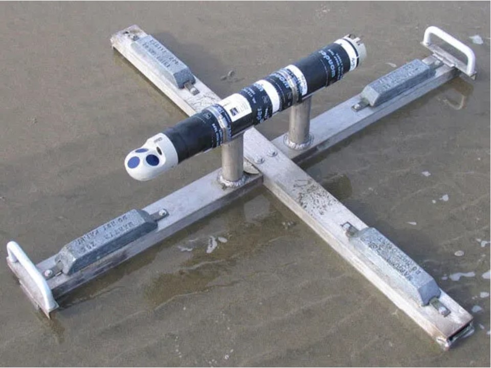 Nortek AquaCross for AquaDopp Instruments on Sand