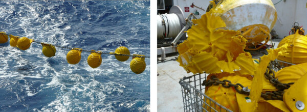 Subsea glass sphere flotation