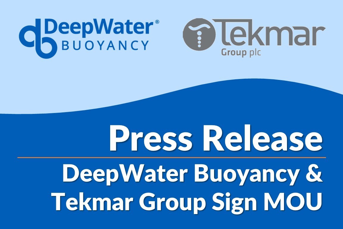 DeepWater Buoyancy & Tekmar Group Sign MOU 