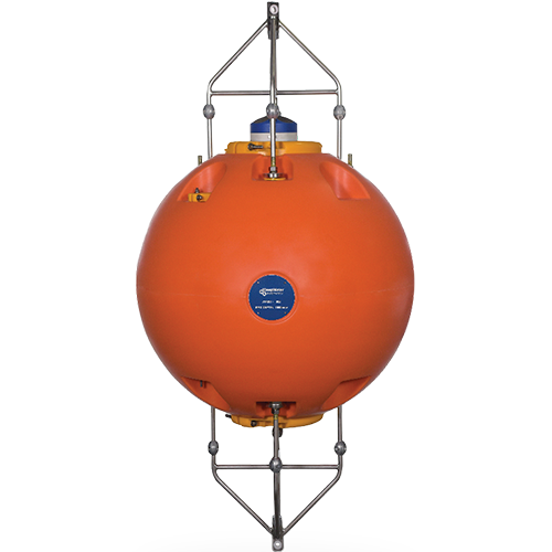 Manufactured from high-performance DeepTec® syntactic foam and fitted with 316L stainless steel and titanium hardware, spherical ADCP Buoys are designed to outperform and outlast conventional mooring flotation.
