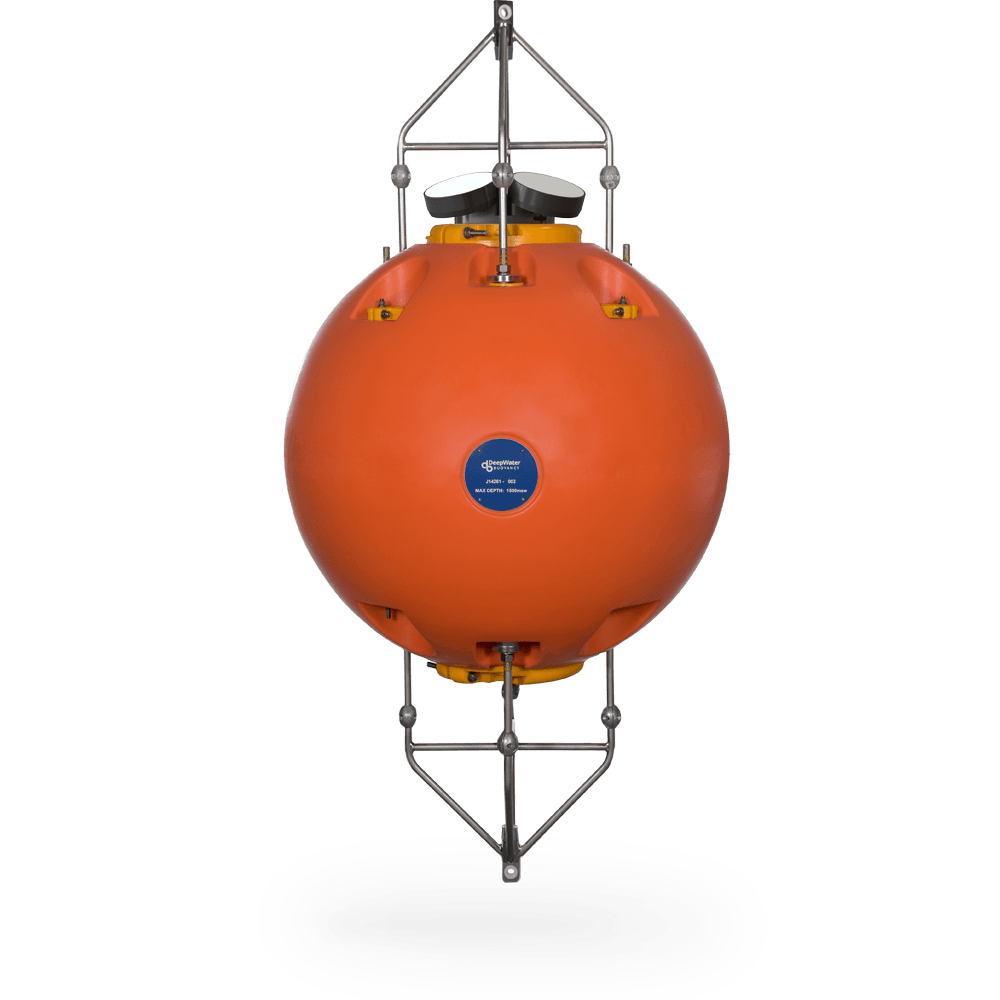 DeepWater Buoyancy Spherical ADCP Buoy with Nortek AWAC