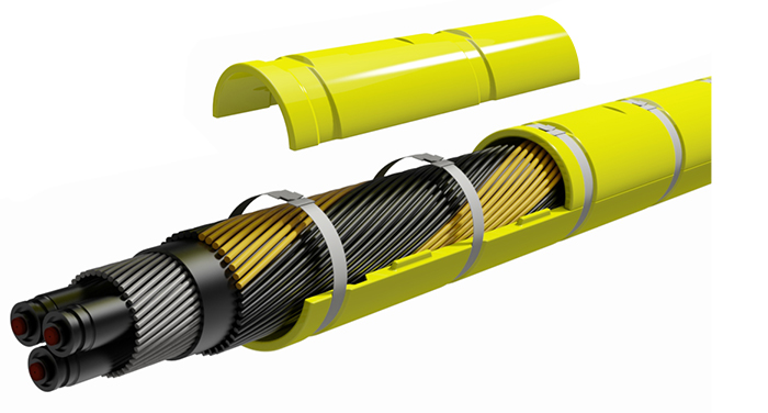 Tekmar TekDuct offshore wind subsea power cable protection